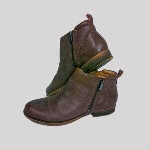 Franco Sarto Women's Brown Chelsea Ankle Booties
